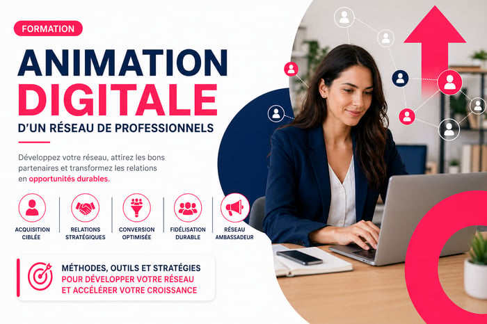 Animation digitale d’un réseau de fournisseur image